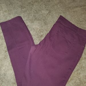 Purple skinny jean